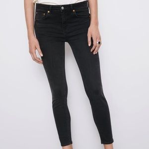 Zara Black Faded Skinny Jeans